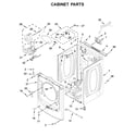Maytag MGD6630HW0 cabinet parts diagram