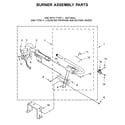 Whirlpool WGD9620HBK0 burner assembly parts diagram