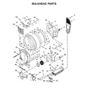 Whirlpool YWED8620HC0 bulkhead parts diagram