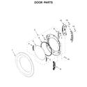 Whirlpool YWED8620HC0 door parts diagram