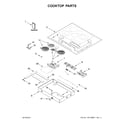 Whirlpool WCE97US0HS01 cooktop parts diagram