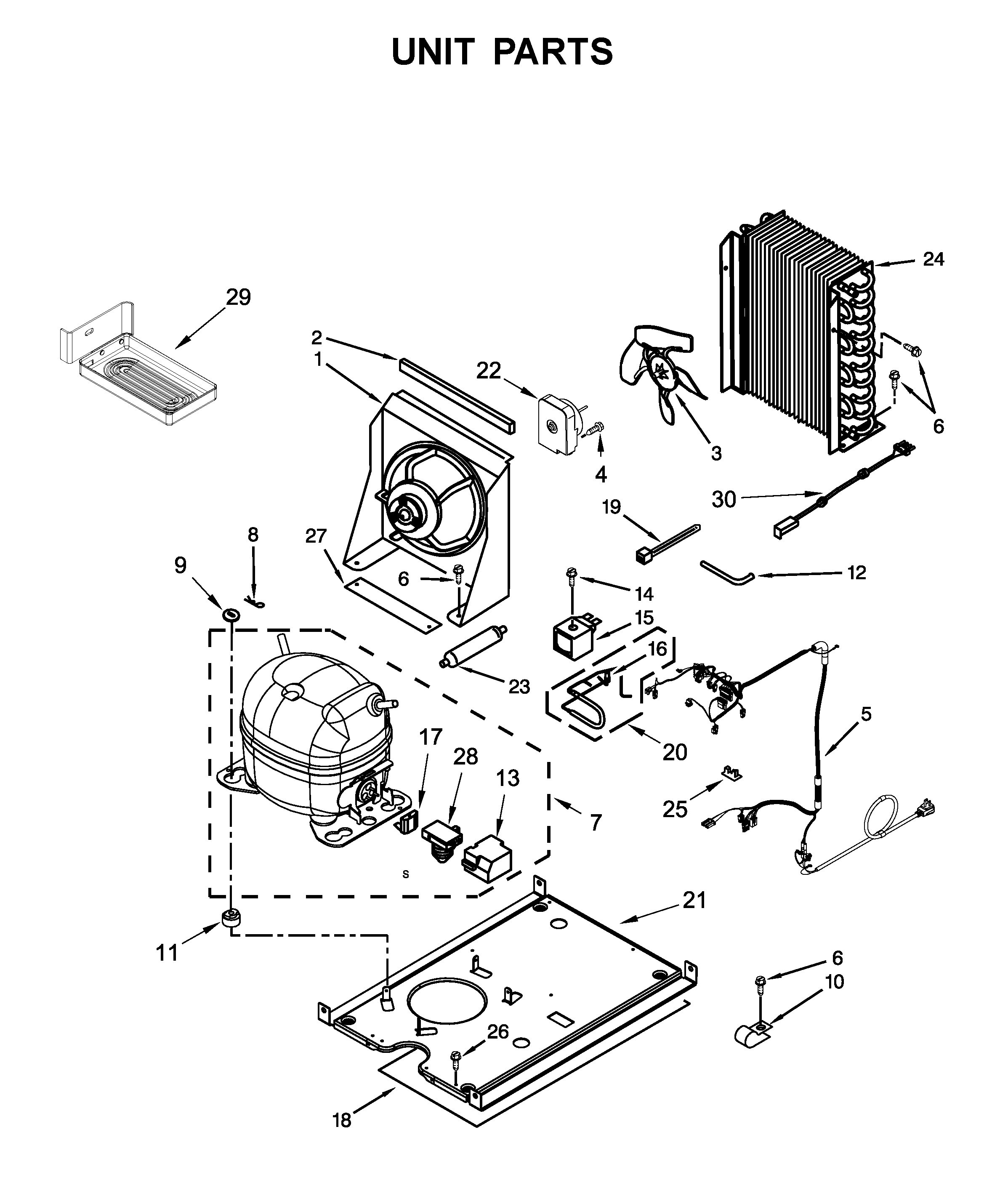 KitchenAid KUIX335HWH00 unit parts diagram