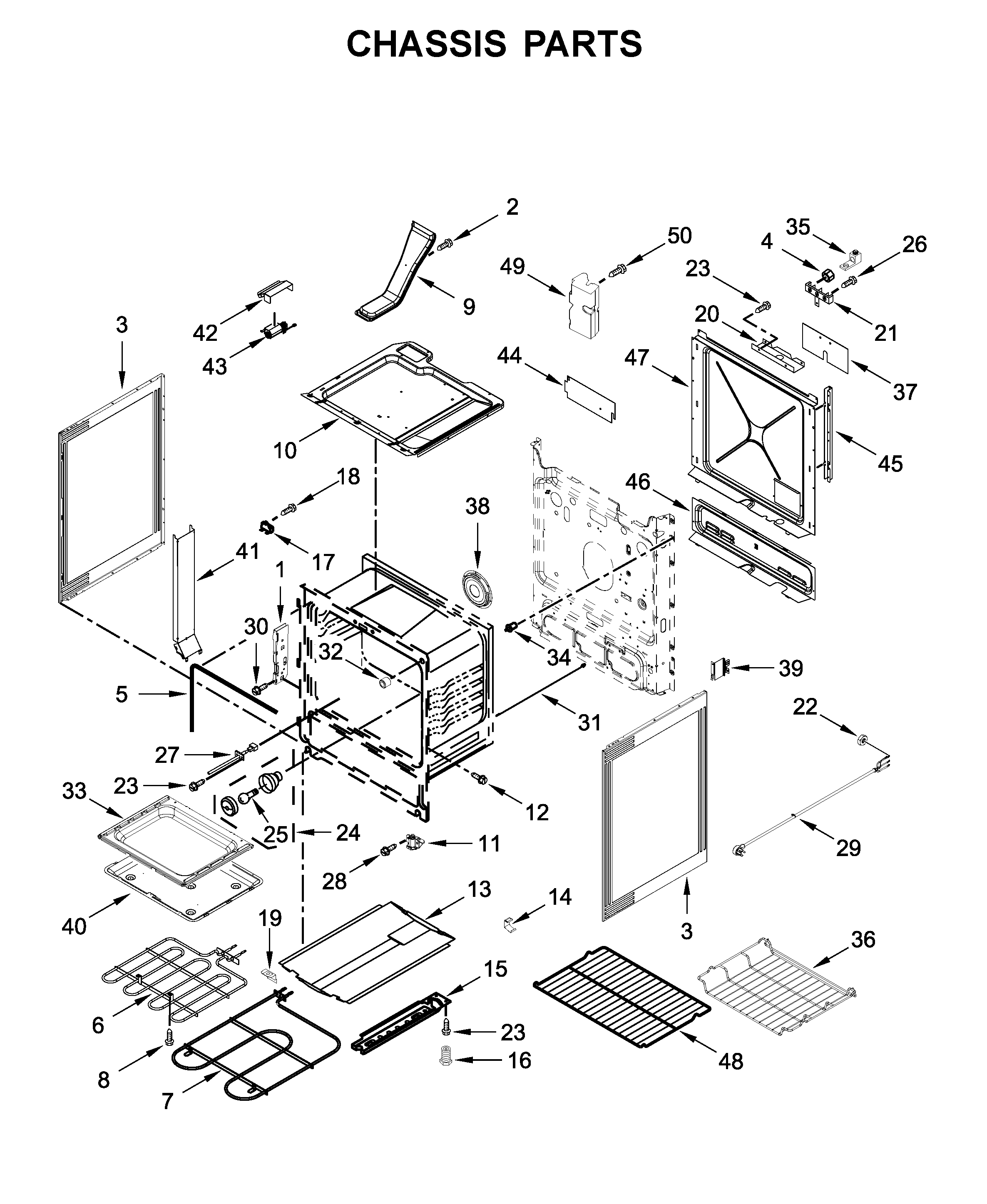 Ikea YIEL730CS2 chassis parts diagram