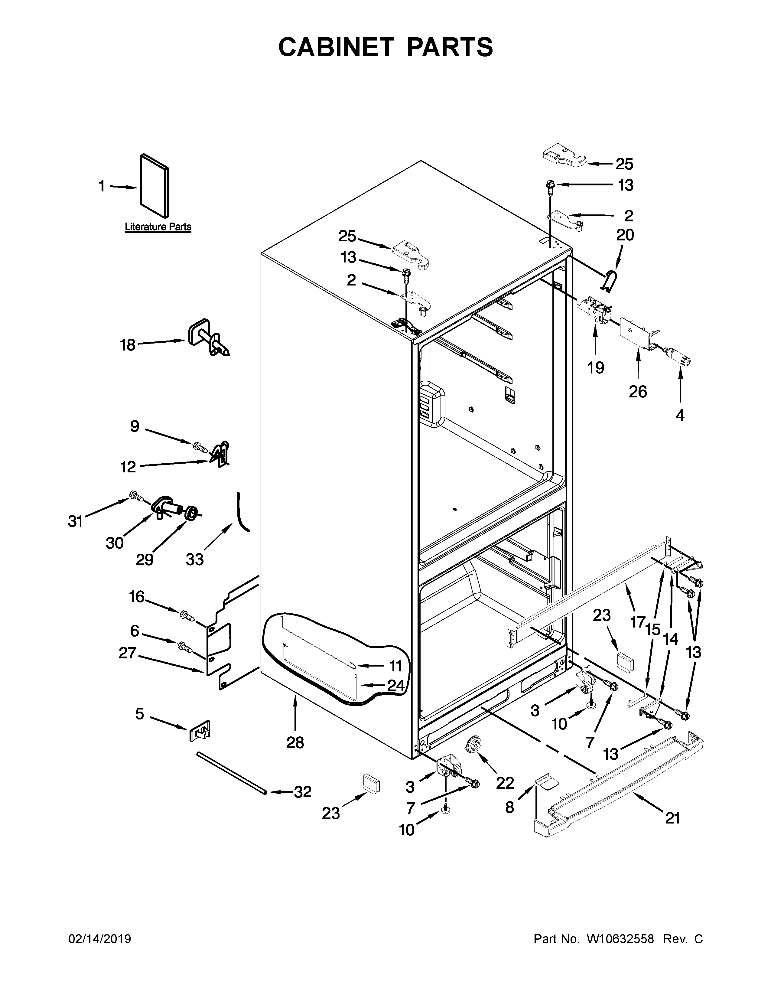 Maytag MFW2055YEB01 cabinet parts diagram