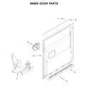 Jenn-Air JDTSS246GM0 inner door parts diagram