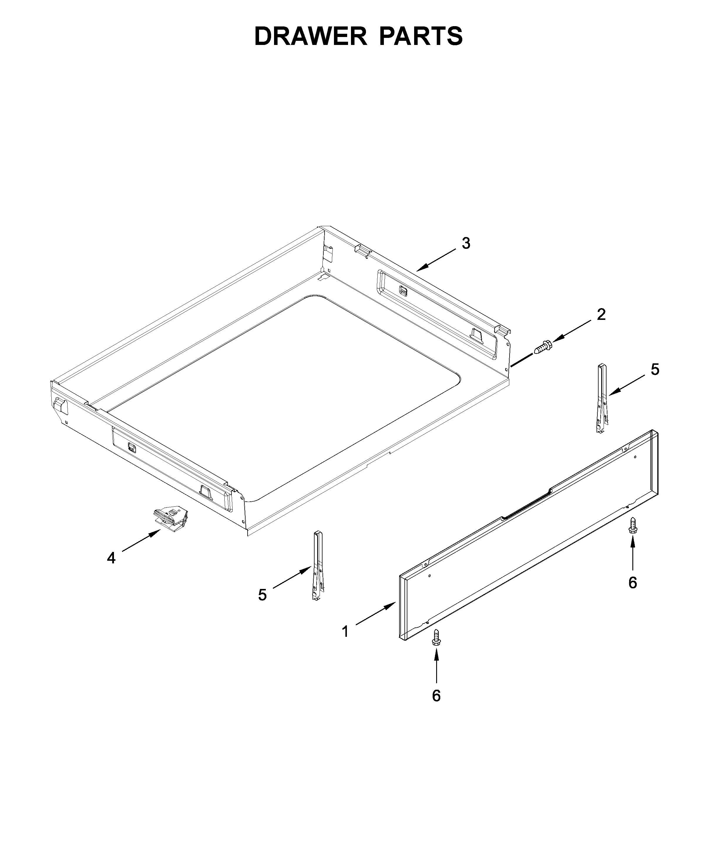 Maytag YMER6600FZ2 drawer parts diagram