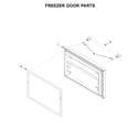Maytag MFF2558FEW01 freezer door parts diagram