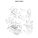 Maytag MFF2558FEW01 shelf parts diagram