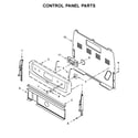Amana YAER6303MFW2 control panel parts diagram
