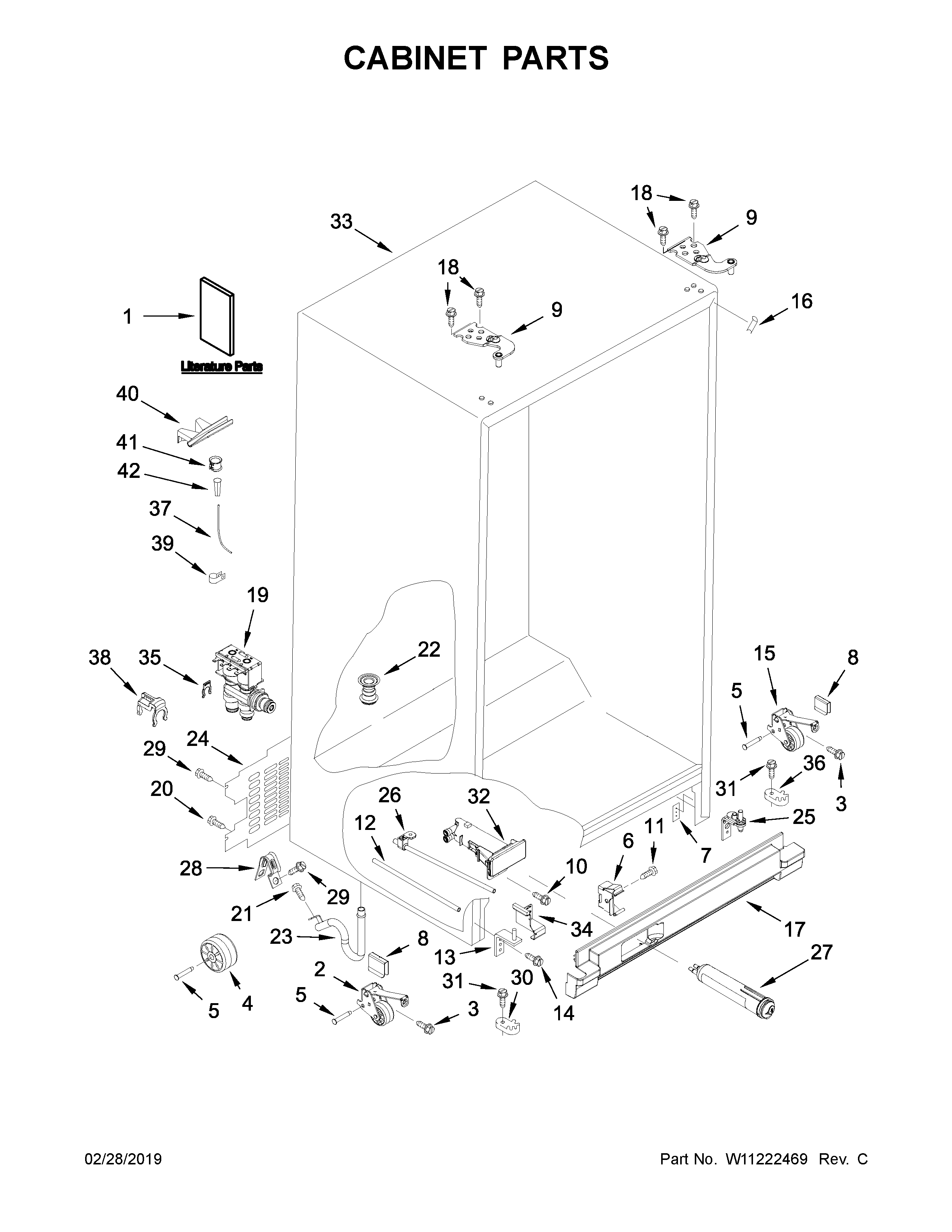 Ikea IRS335SDHM00 cabinet parts diagram