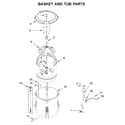 Whirlpool WTW4655JW0 basket and tub parts diagram