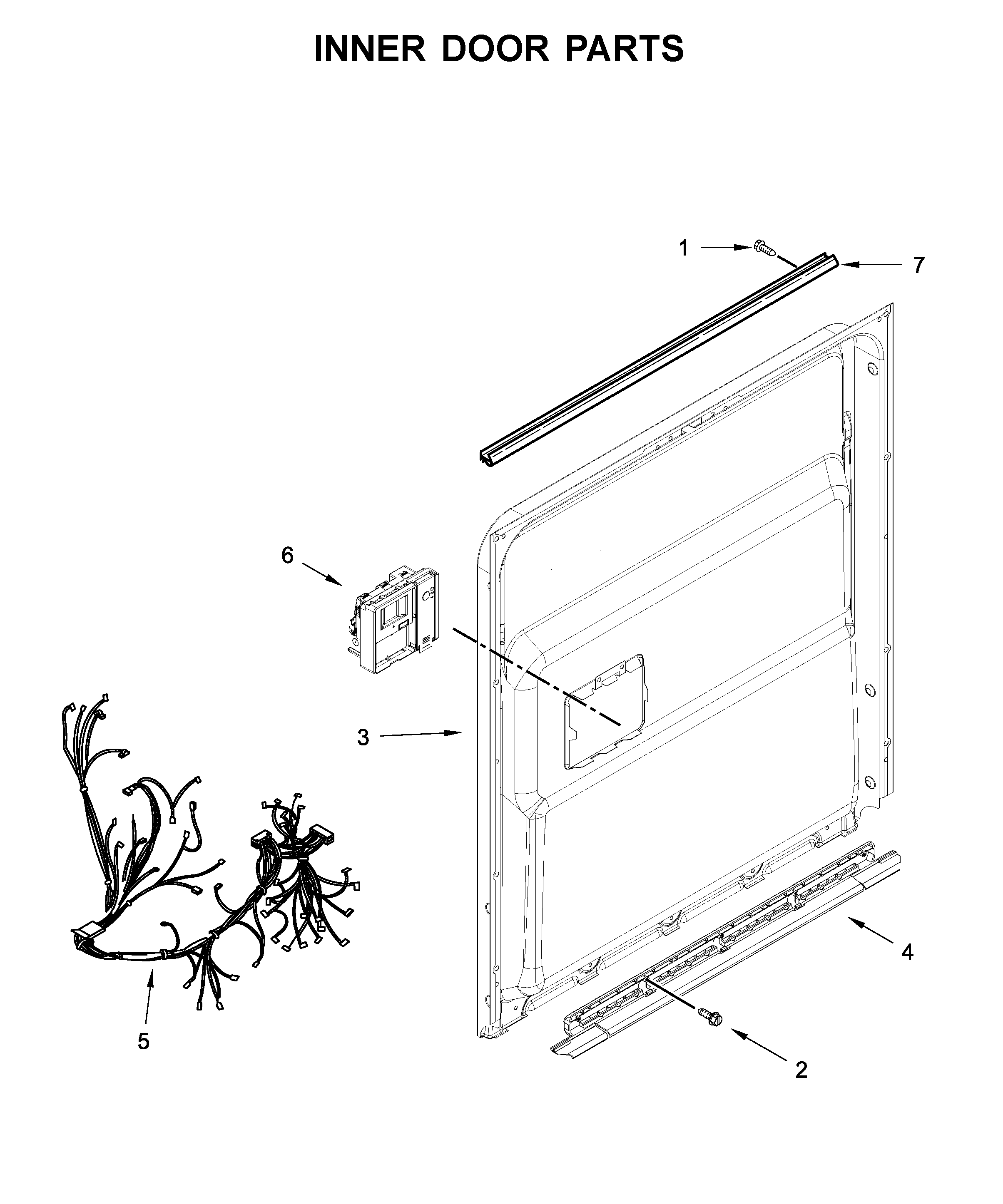 Maytag MDB7959SHK0 inner door parts diagram