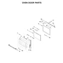 Jenn-Air JJW3430IL00 oven door parts diagram