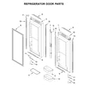Jenn-Air JFC2290RTB02 refrigerator door parts diagram
