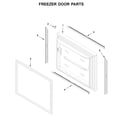 Jenn-Air JFC2290RTB02 freezer door parts diagram