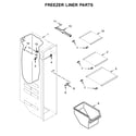 Whirlpool WRS321SDHZ00 freezer liner parts diagram