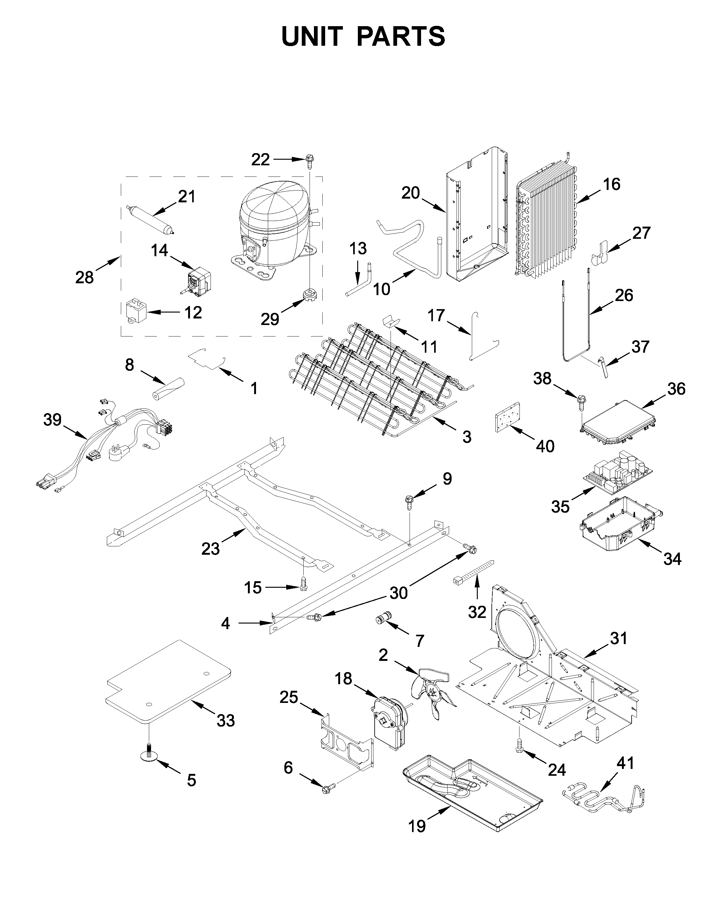 Whirlpool WRS321SDHB00 unit parts diagram