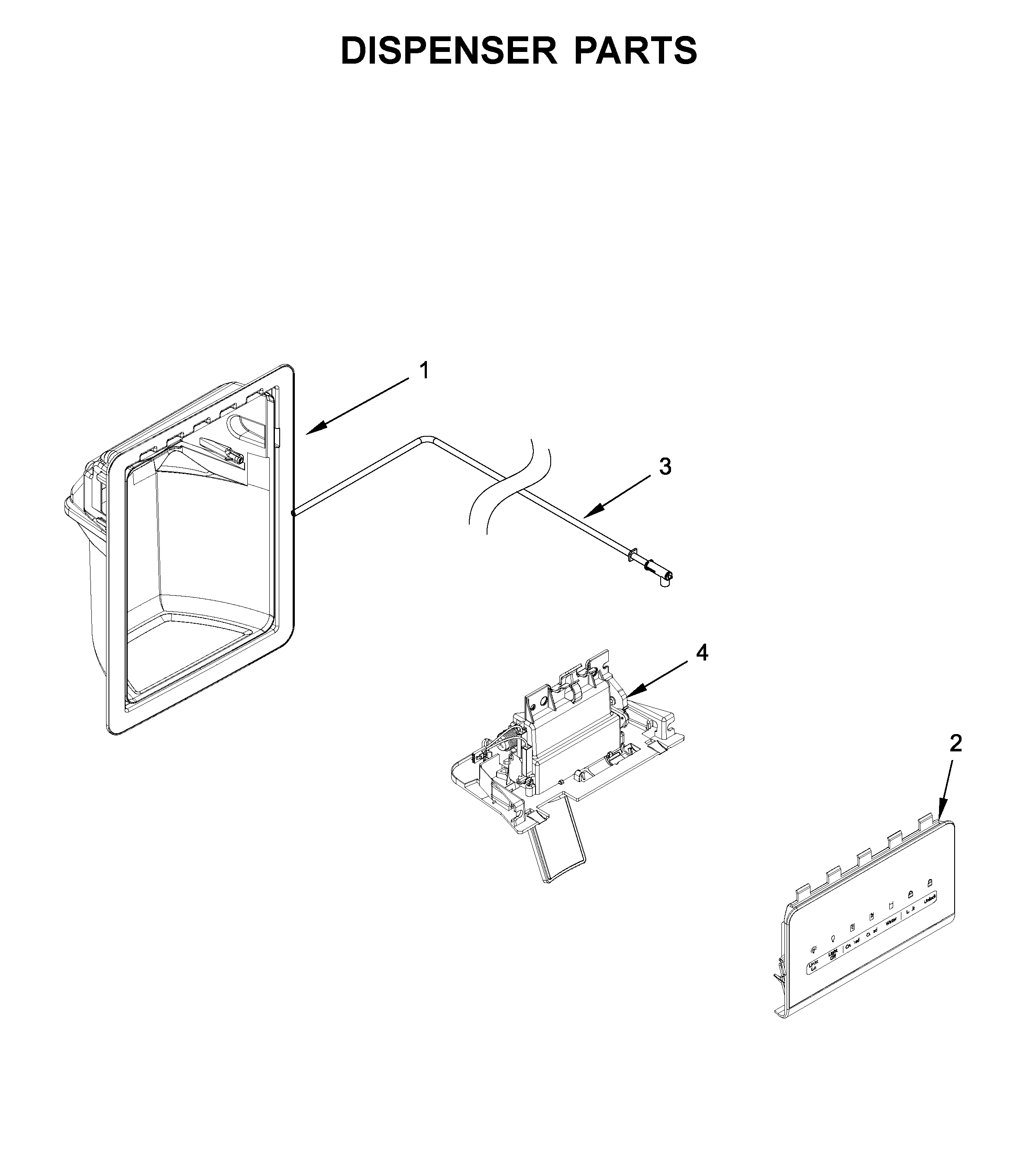 Amana ASI2175GRB00 dispenser parts diagram
