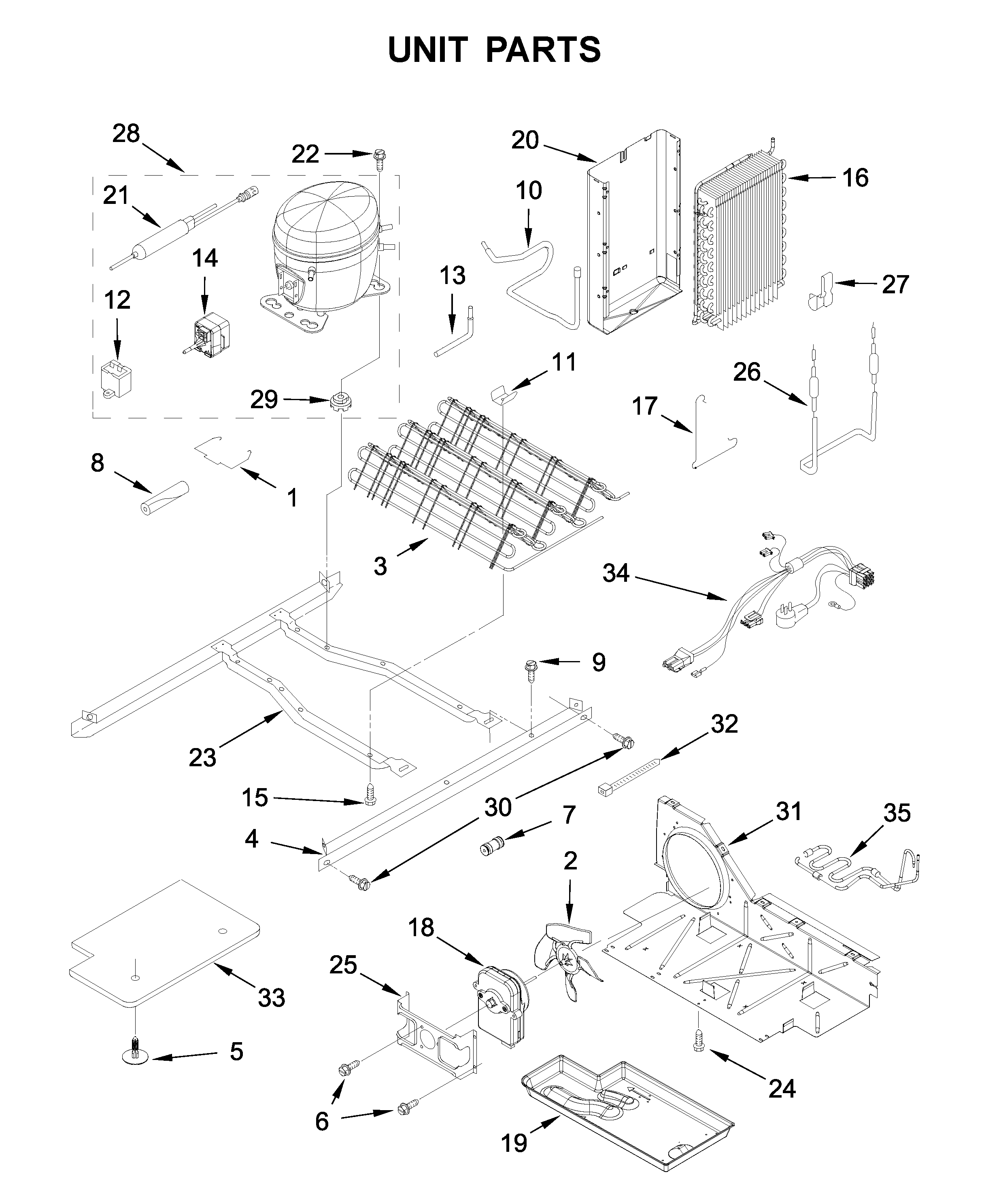 Amana ASI2175GRB00 unit parts diagram