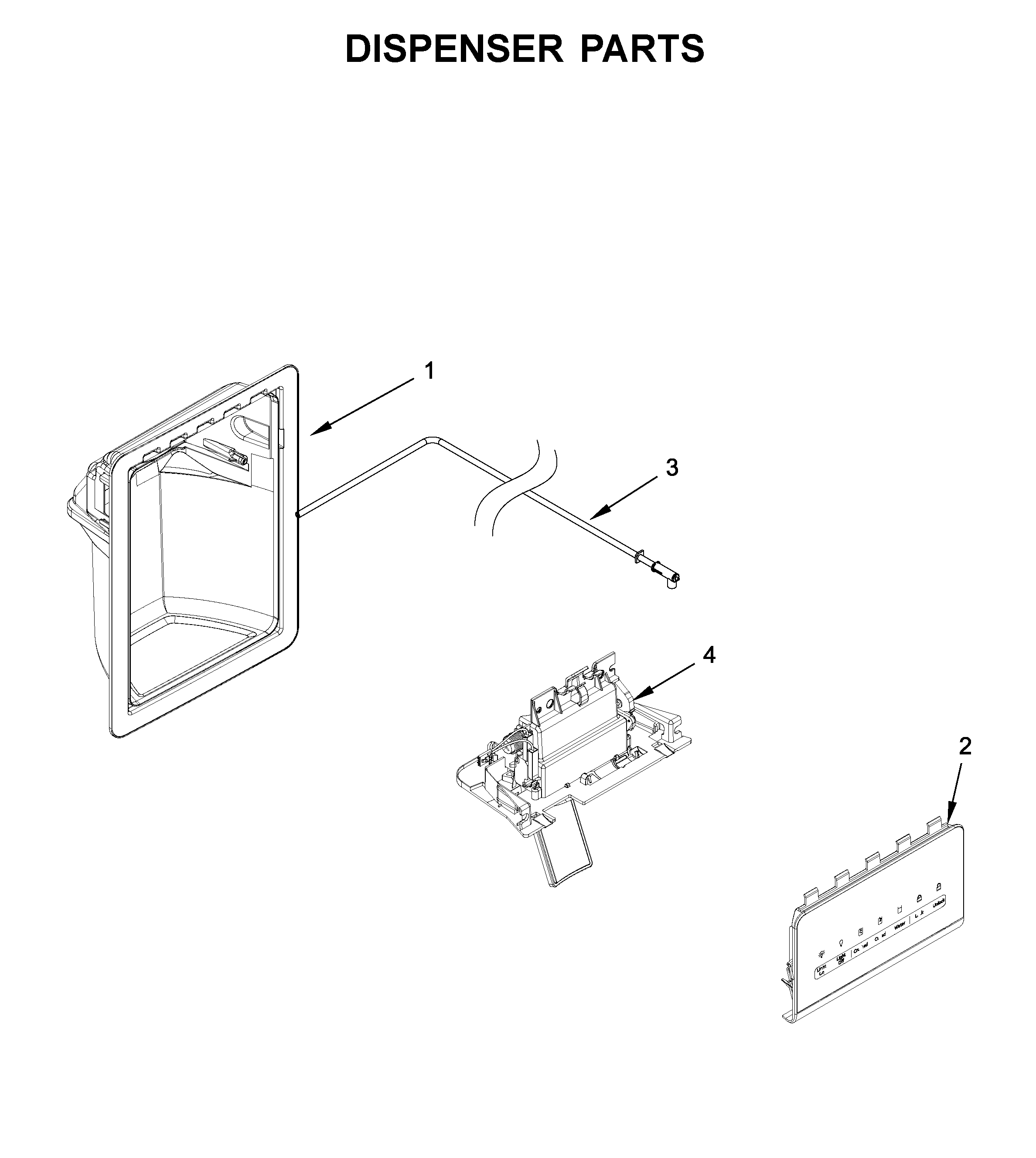 Whirlpool WRS315SDHT00 dispenser parts diagram