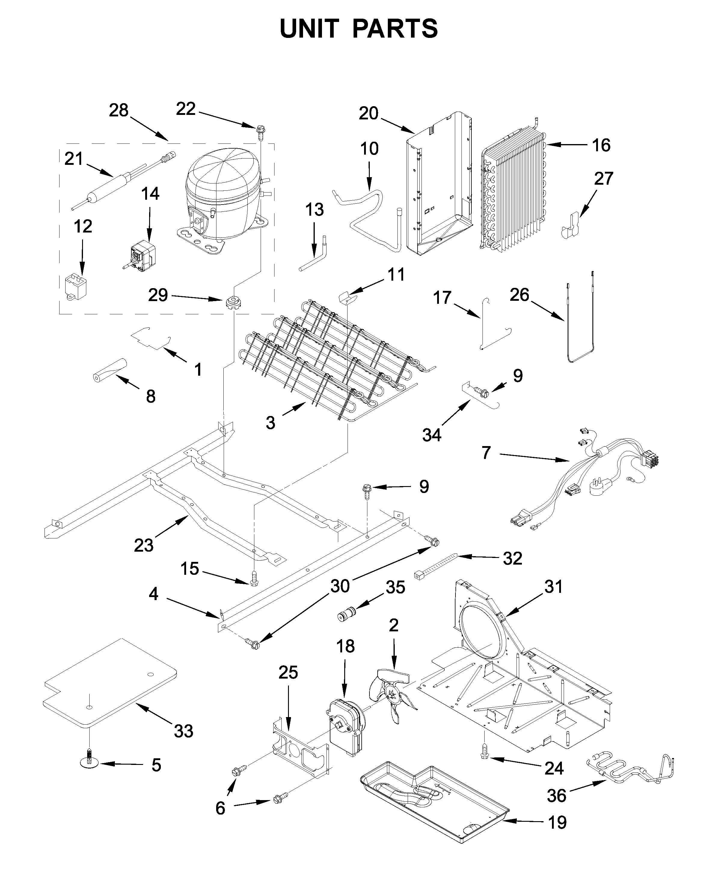 Whirlpool WRS315SDHT00 unit parts diagram