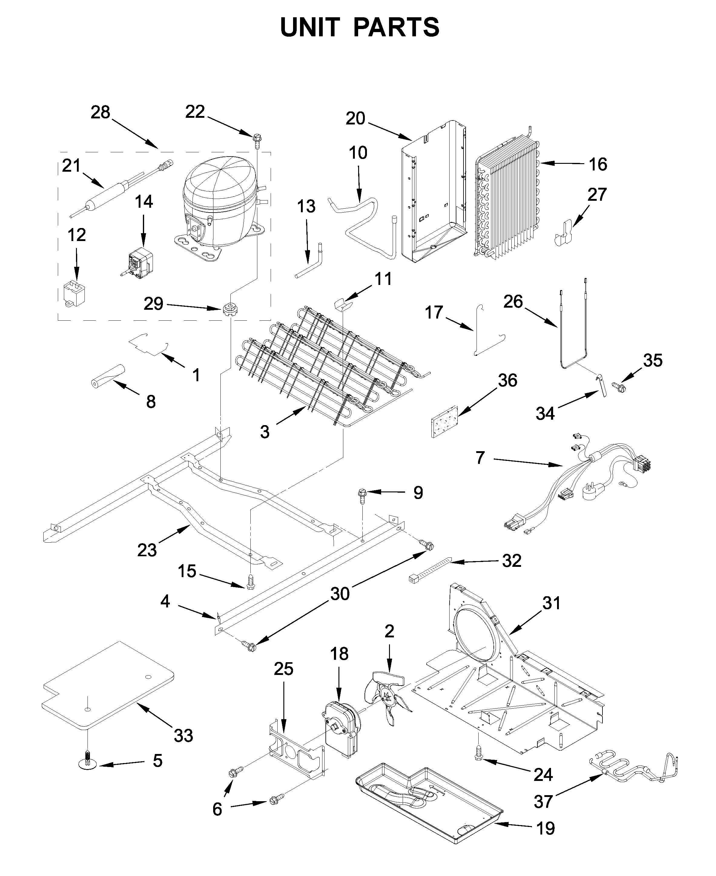 Whirlpool WRS315SDHM01 unit parts diagram