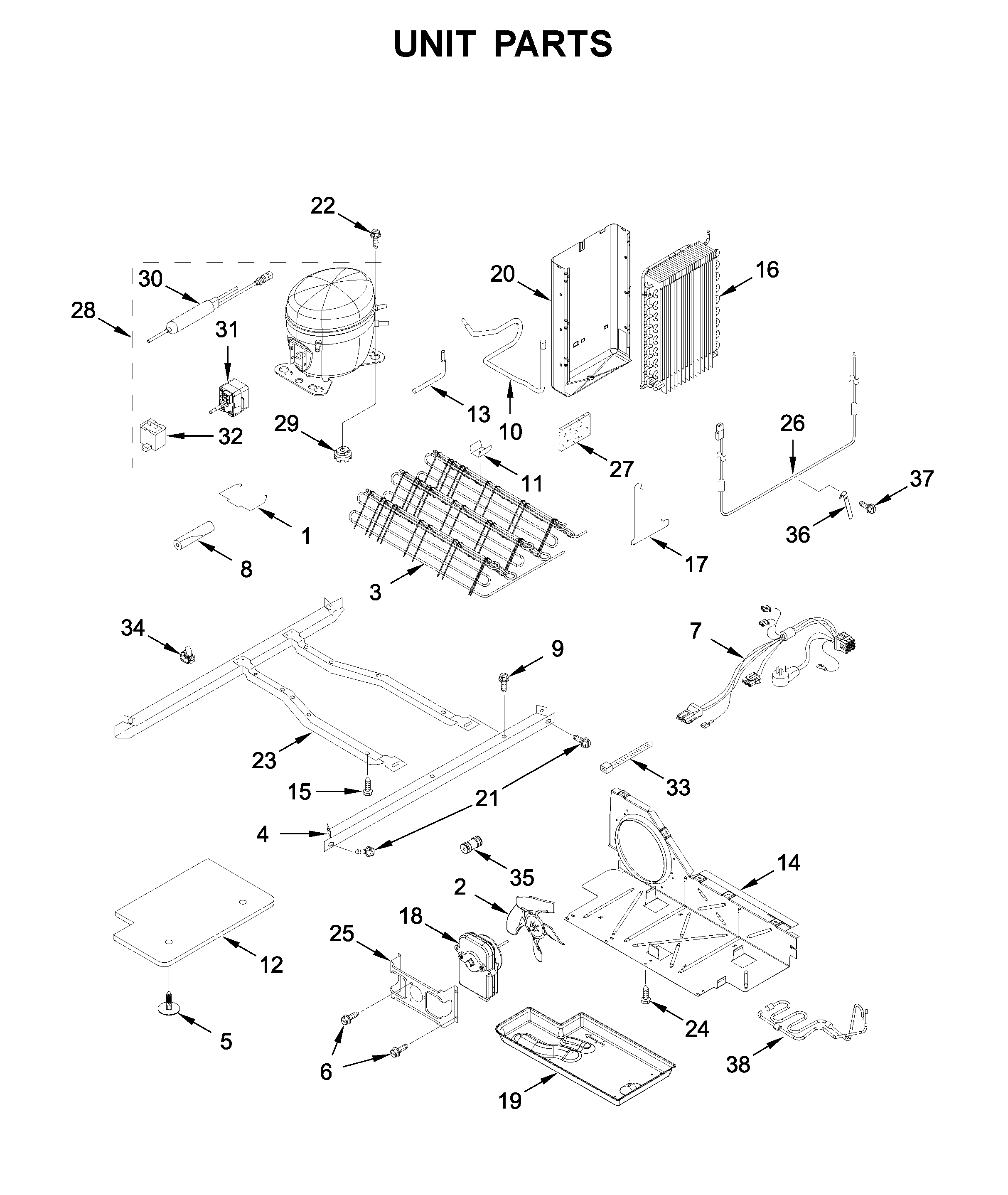 Whirlpool WRS315SDHZ01 unit parts diagram