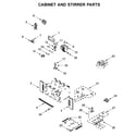 Maytag MMW9730FZ04 cabinet and stirrer parts diagram