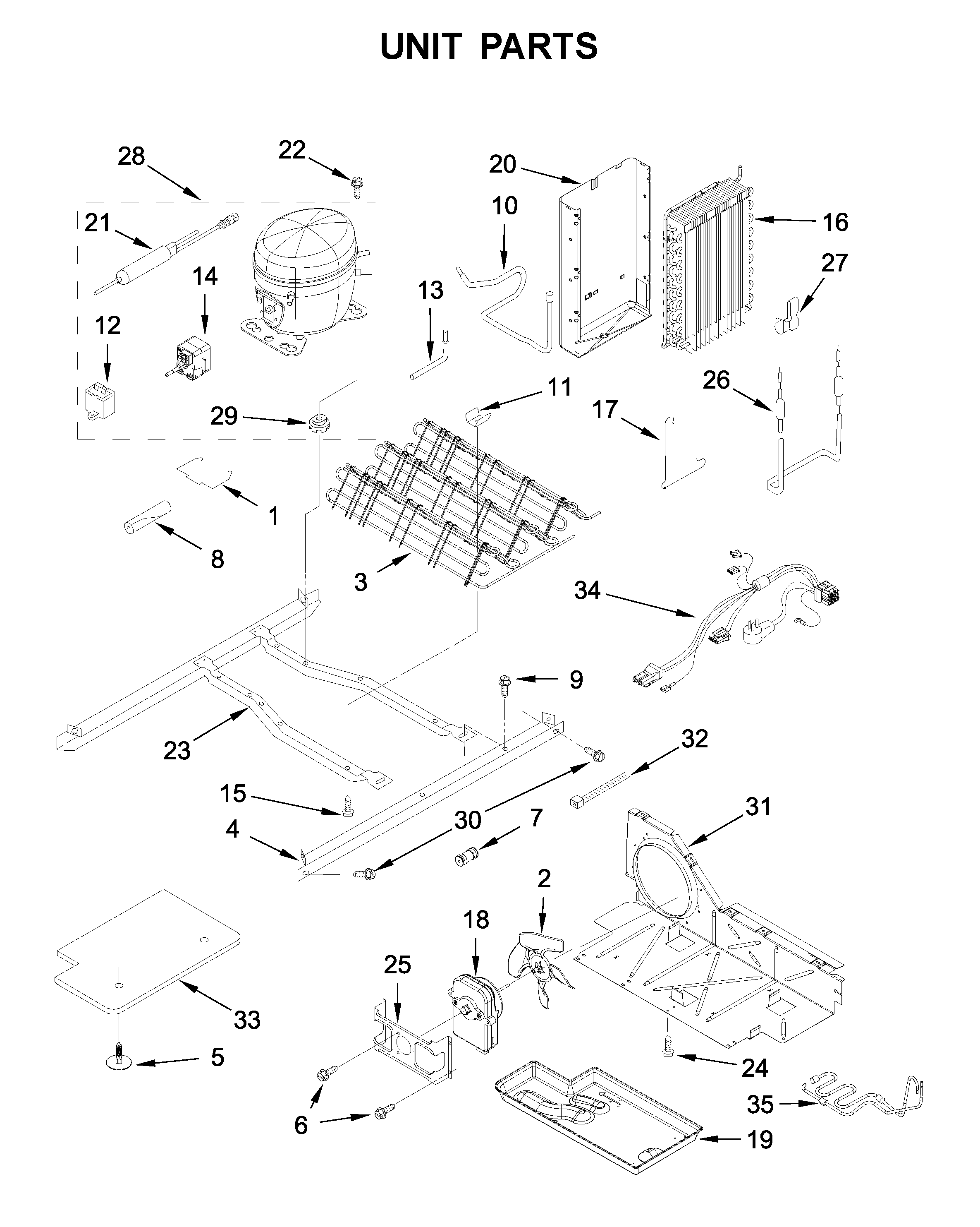 Whirlpool WRS311SDHB00 unit parts diagram