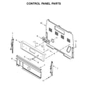 Whirlpool YWFE521S0HW1 control panel parts diagram