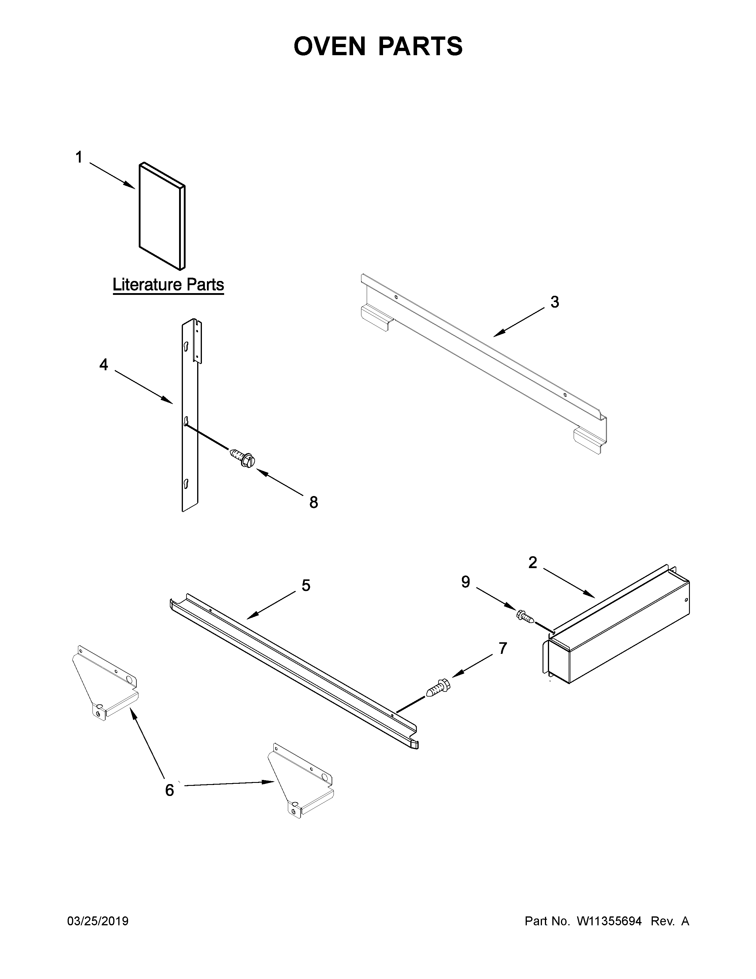 KitchenAid KMBP100ESS02 oven parts diagram