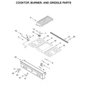 Jenn-Air JGCP536HM00 cooktop, burner, and griddle parts diagram