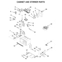 Jenn-Air JMC2430IM01 cabinet and stirrer parts diagram