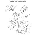 Jenn-Air JMW2427IM01 cabinet and stirrer parts diagram