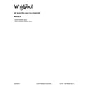 Whirlpool WCE97US6HS01 cover sheet diagram