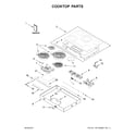 Whirlpool WCE97US6HS01 cooktop parts diagram