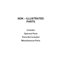 Whirlpool WCE97US6HS01 optional parts (not included) diagram
