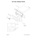 Whirlpool WGD560LHW1 top and console parts diagram