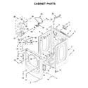 Whirlpool WGD560LHW1 cabinet parts diagram