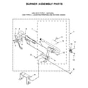 Whirlpool WGD560LHW1 burner assembly parts diagram