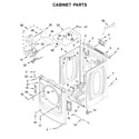 Whirlpool WGD6620HW1 cabinet parts diagram