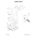 Amana ABB1921BRW01 cabinet parts diagram