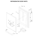 Amana ABB1921BRW01 refrigerator door parts diagram