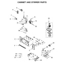 Whirlpool WOC75EC7HS02 cabinet and stirrer parts diagram