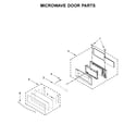 Whirlpool WOC75EC7HS02 microwave door parts diagram