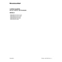 KitchenAid 5KSB1585AER0 cover sheet diagram
