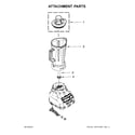 KitchenAid 5KSB1585AER0 attachment parts diagram