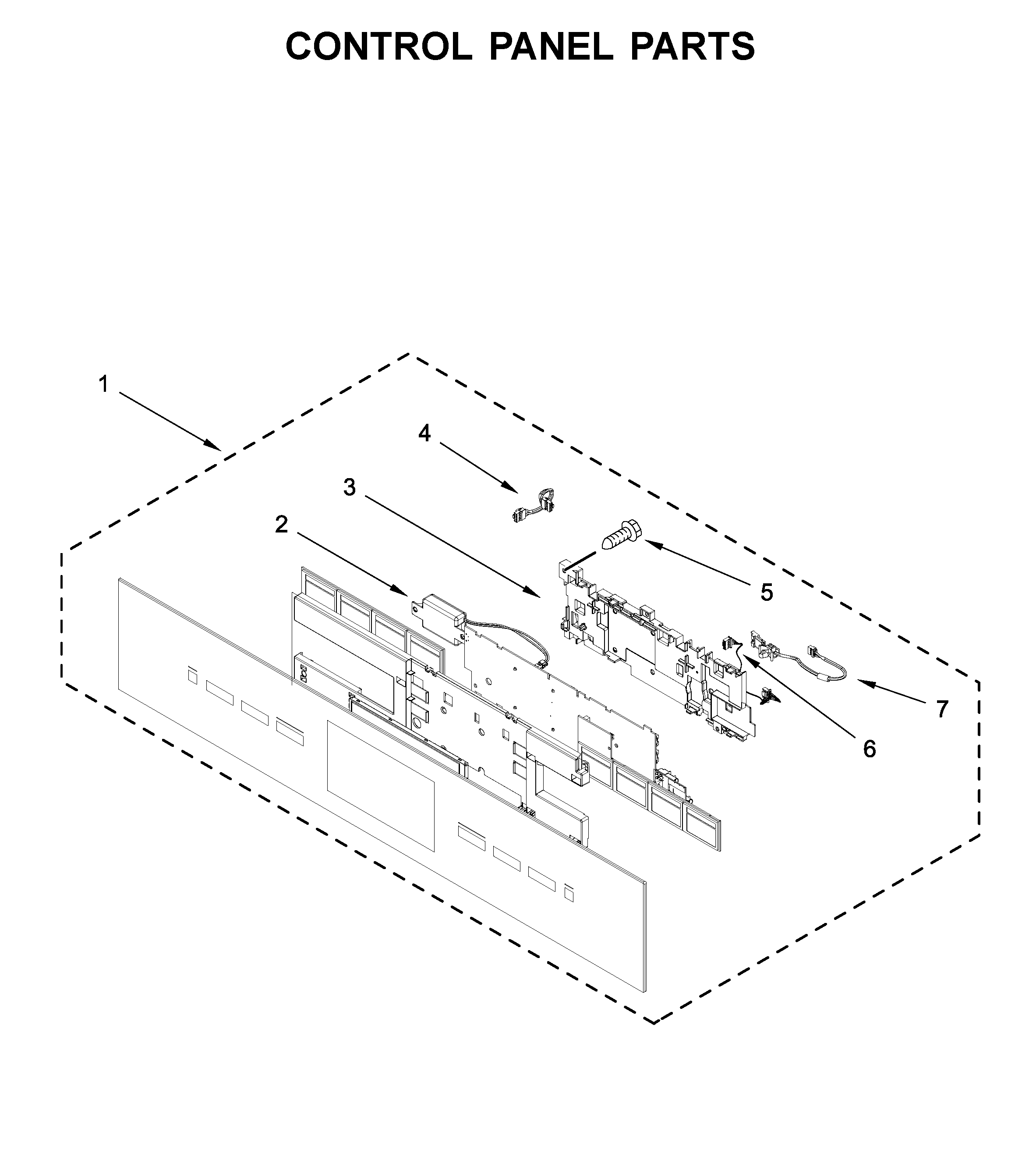 Jenn-Air JMC2427IM02 control panel parts diagram