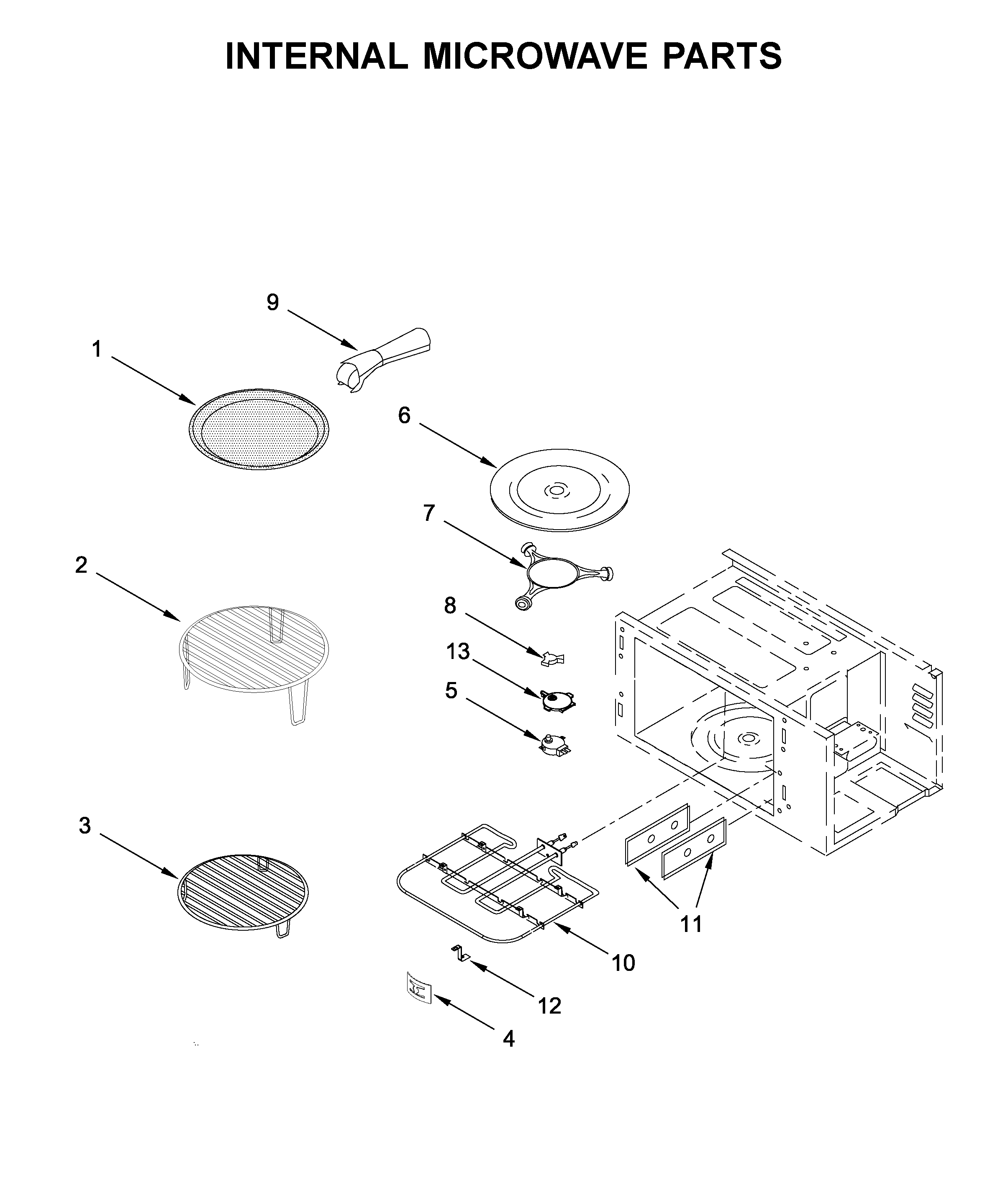 Jenn-Air JMC2427IL02 internal microwave parts diagram