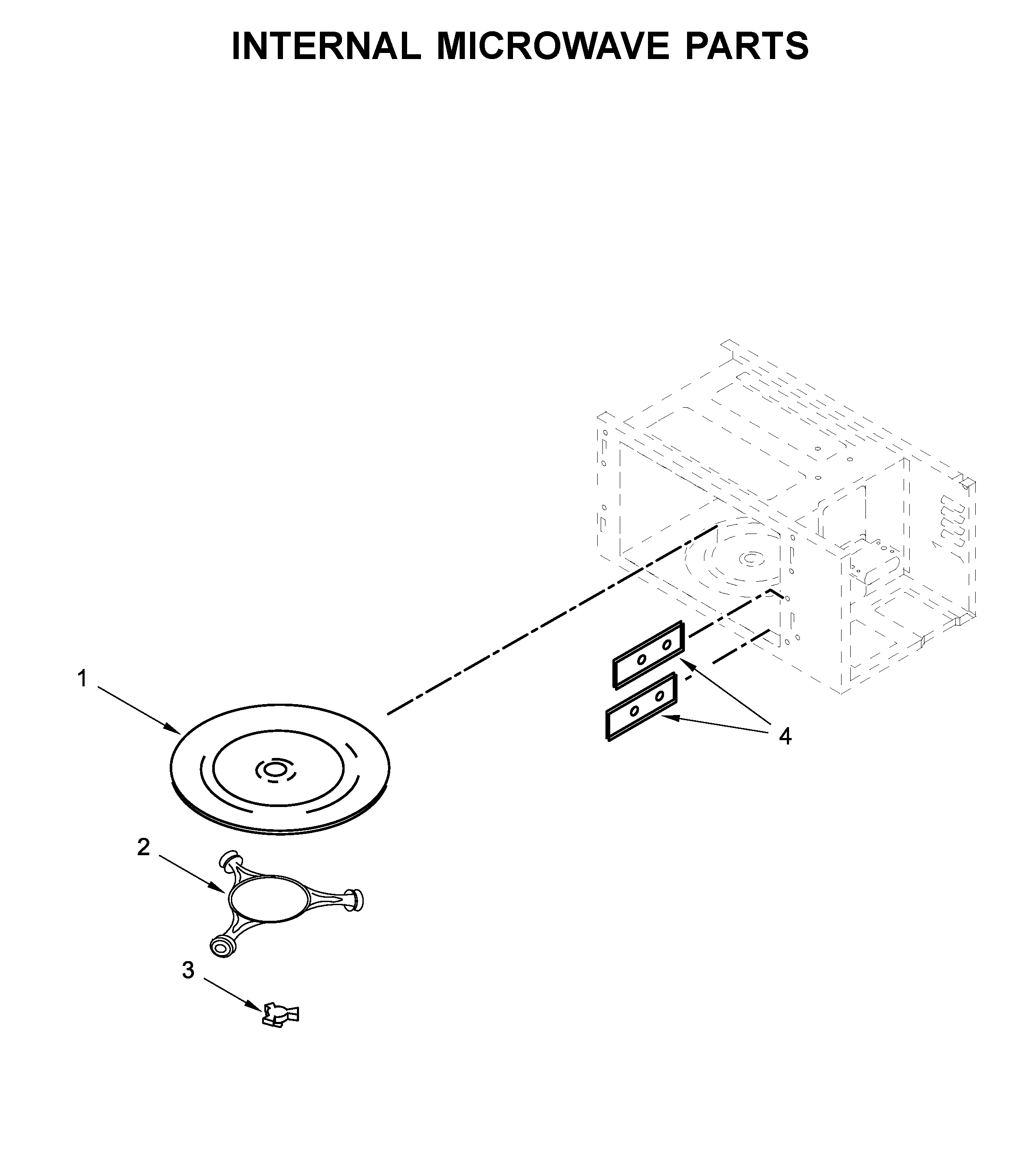 Whirlpool WOC54EC7HB02 internal microwave parts diagram